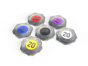 Western Legends: Metal Faro Bid Markers