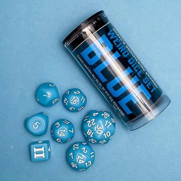 Dice Goodman Games: Dice of the Fallen Gods Weird Dice Set (D3, D5, D7, D14, D16, D24, and D30)