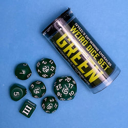 Dice Goodman Games: Dice of the Fallen Gods Weird Dice Set (D3, D5, D7, D14, D16, D24, and D30)