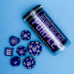 Dice Goodman Games: Dice of the Fallen Gods Weird Dice Set (D3, D5, D7, D14, D16, D24, and D30)