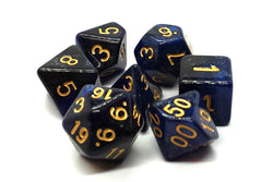 Dice Old School Dice: Poly 7 Set Galaxy