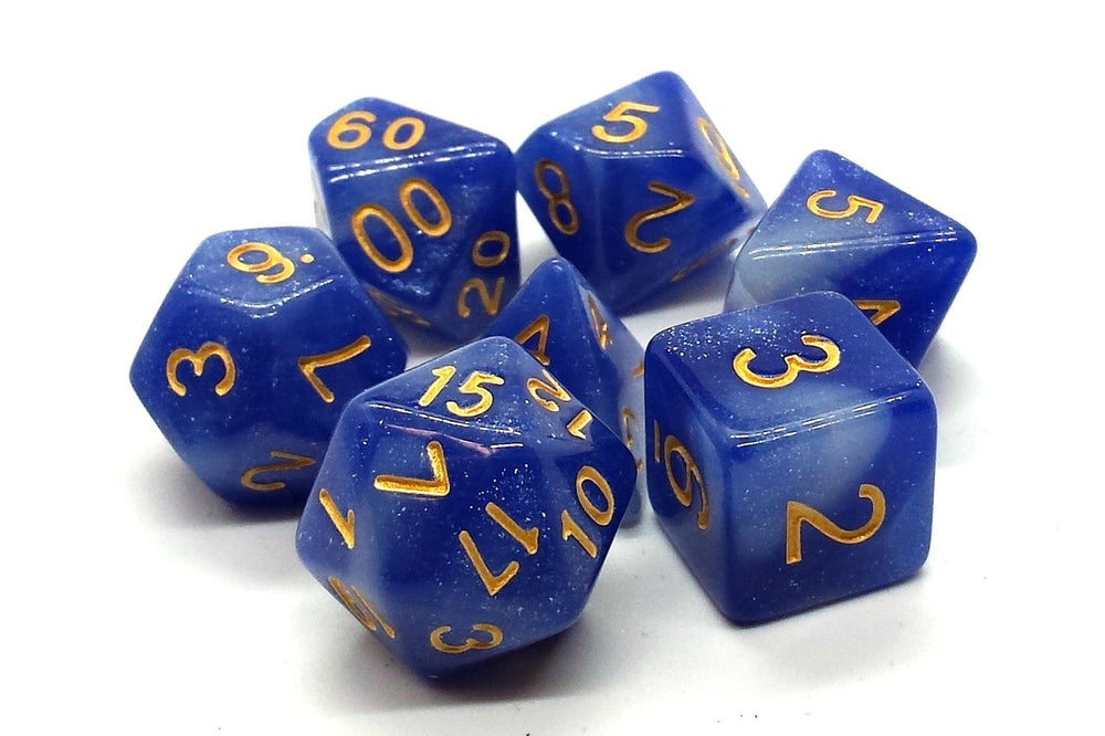 Dice Old School Dice: Poly 7 Set Galaxy