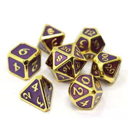 Dice DieHard Dice: Poly 7 Set Metal Mythica Gold