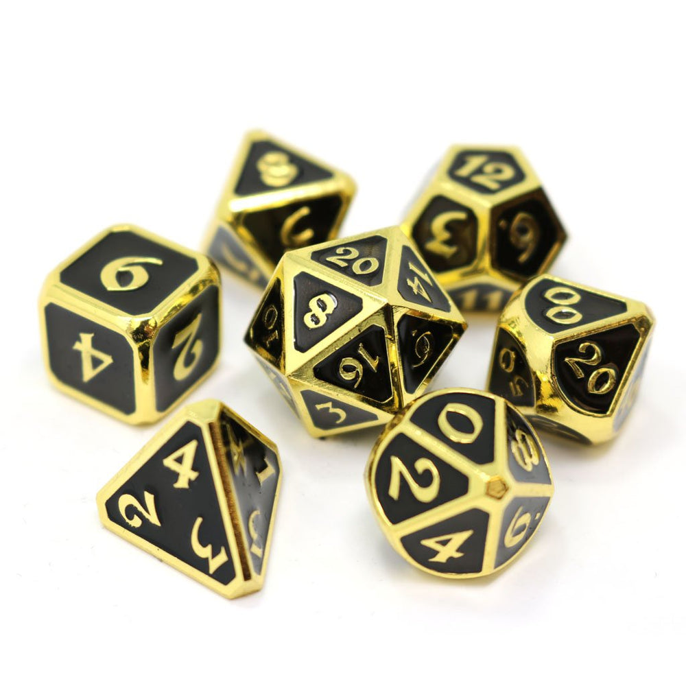 Dice DieHard Dice: Poly 7 Set Metal Mythica Gold