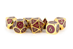 Dice Metallic Dice Co: Poly 7 Set Metal Enamel