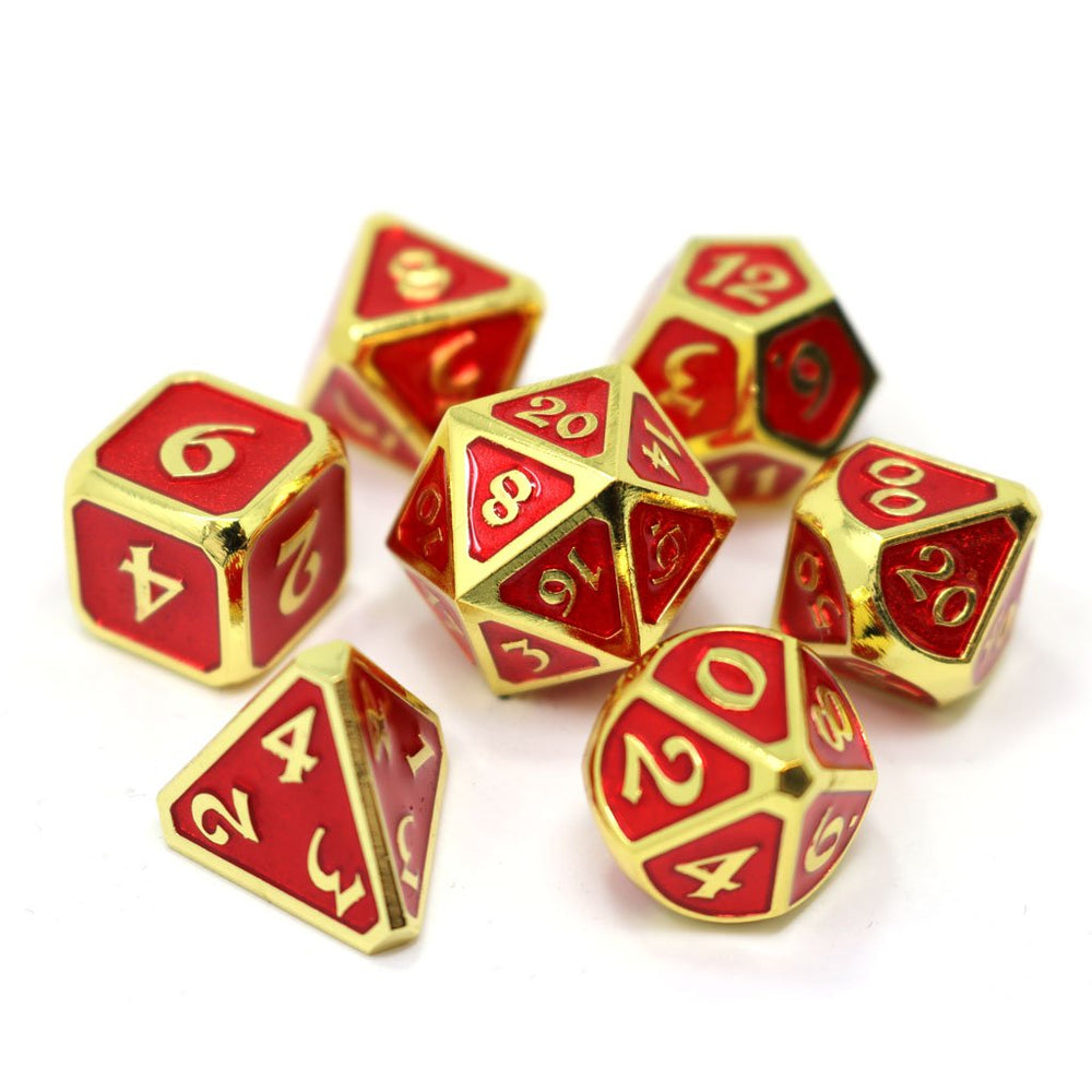 Dice DieHard Dice: Poly 7 Set Metal Mythica Gold