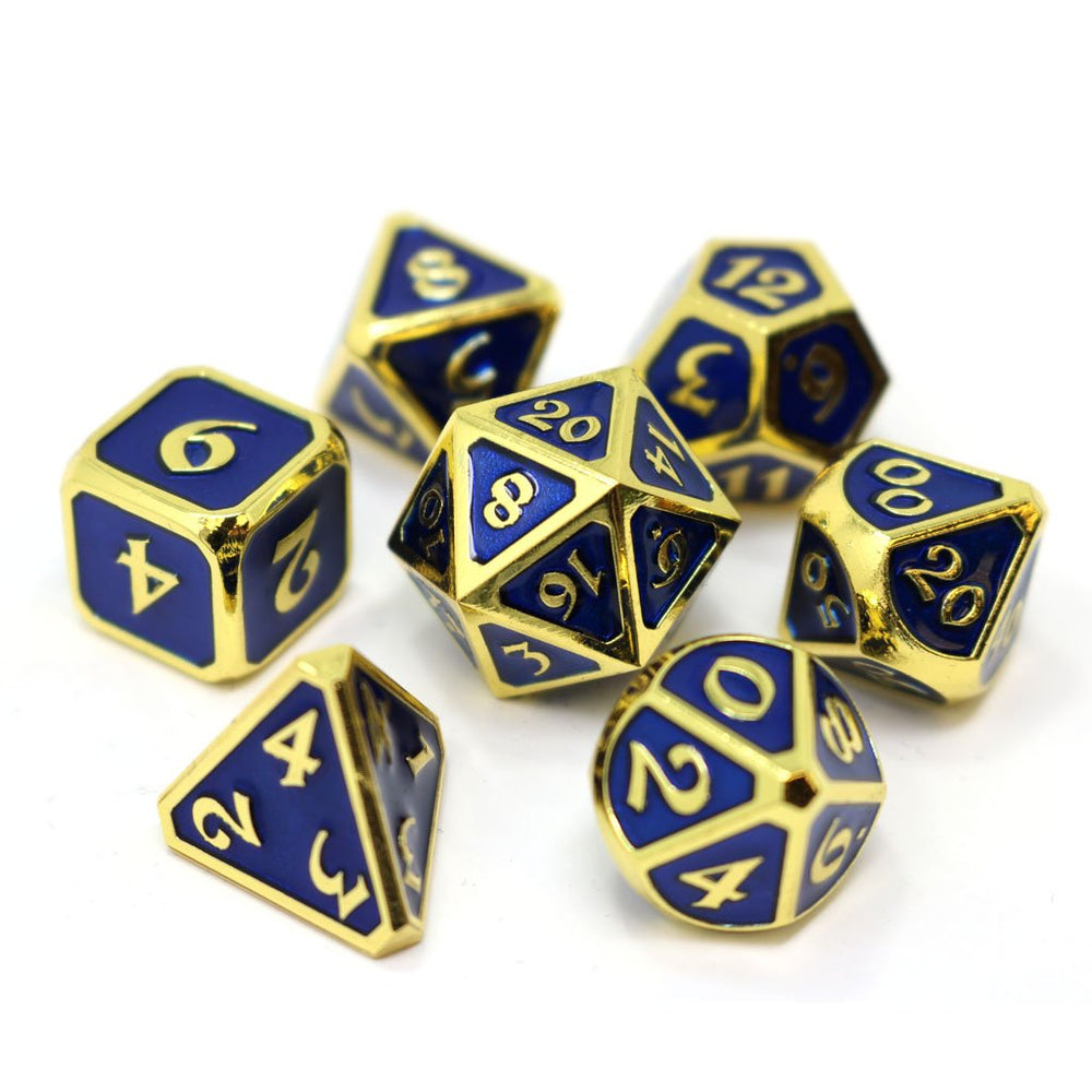 Dice DieHard Dice: Poly 7 Set Metal Mythica Gold
