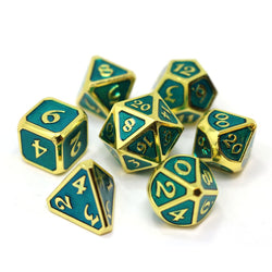 Dice DieHard Dice: Poly 7 Set Metal Mythica Gold