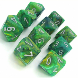 Dice Chessex: D10 Lustrous Set of 10