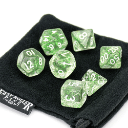 Dice Easy Roller: Poly 7 Set Sparkle w/Bag