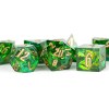 Dice Metallic Dice Co: Poly 7 Set Sharp Edge Resin