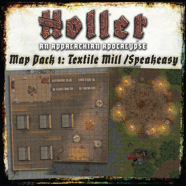 Savage Worlds Holler: Map Pack 1: Textile Mill/Speakeasy