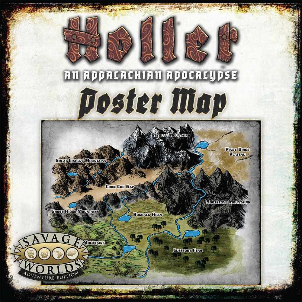 Savage Worlds Holler: Map - Poster