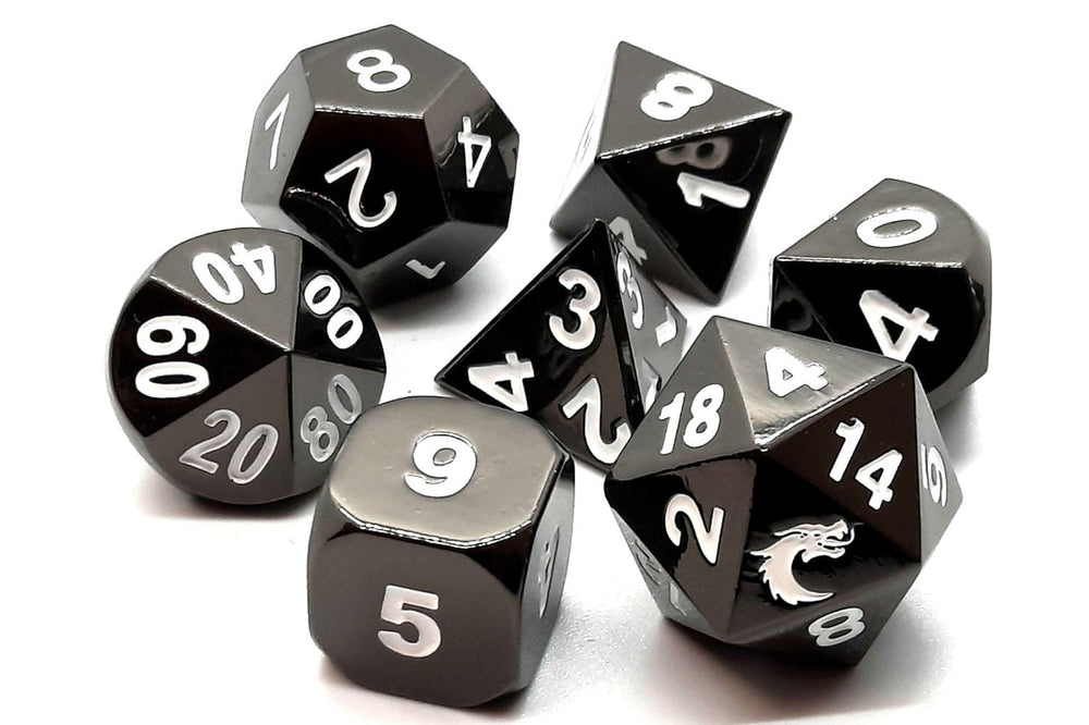 Dice Old School Dice: Poly 7 Set Metal Halfling
