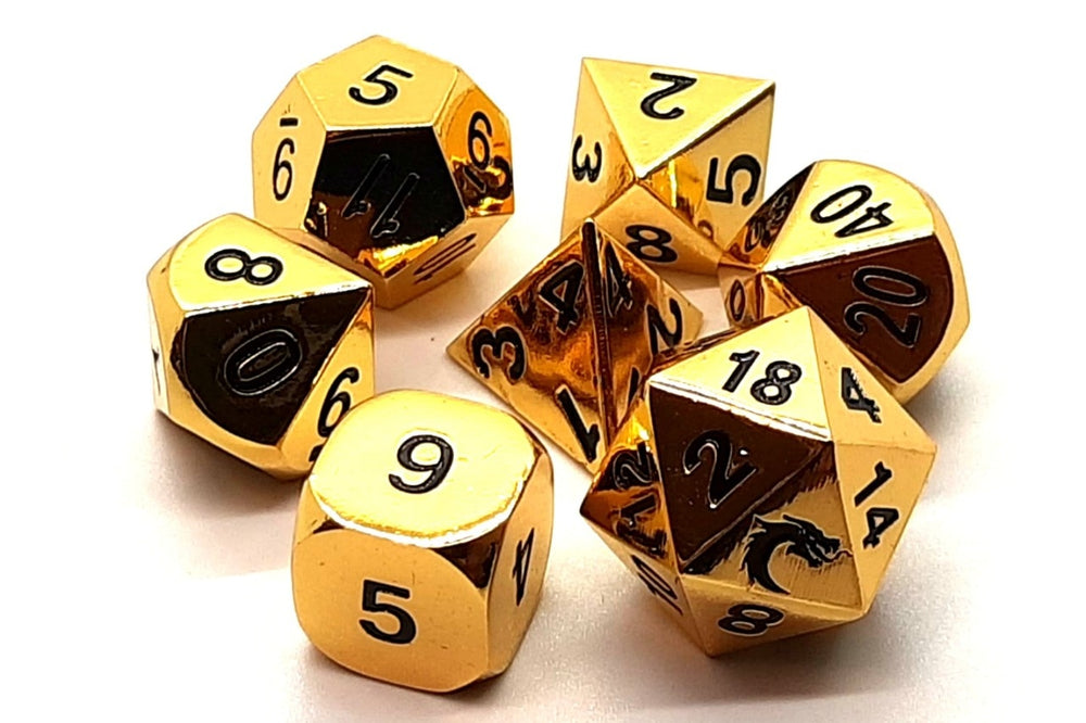 Dice Old School Dice: Poly 7 Set Metal Halfling