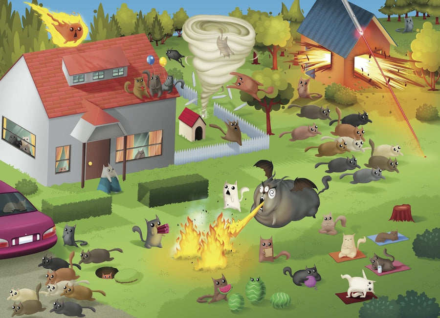 Puzzle Exploding Kittens:  500 Piece Housing Boom
