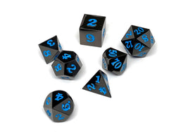 Dice Easy Roller: Poly 7 Set Gun Metal w/Case
