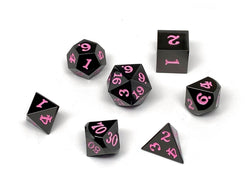 Dice Easy Roller: Poly 7 Set Gun Metal w/Case