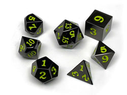 Dice Easy Roller: Poly 7 Set Gun Metal w/Case