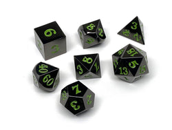 Dice Easy Roller: Poly 7 Set Gun Metal w/Case