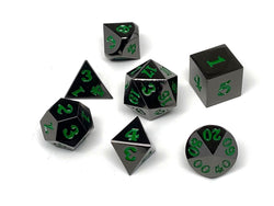 Dice Easy Roller: Poly 7 Set Gun Metal w/Case