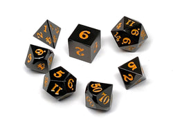 Dice Easy Roller: Poly 7 Set Gun Metal w/Case