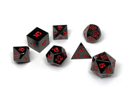 Dice Easy Roller: Poly 7 Set Gun Metal w/Case
