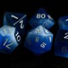 Dice Metallic Dice Co: Poly 7 Set Stone