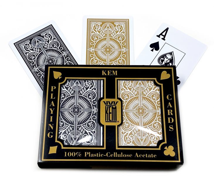 Cards Kem Arrow Bridge Jumbo Black/Gold