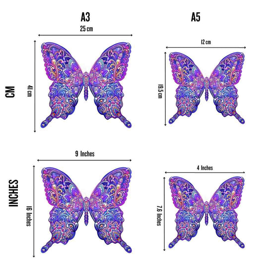 Puzzle Craft-Hub: Purple Butterfly