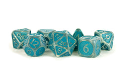 Dice Metallic Dice Co: Poly 7 Set Acrylic w/Enamel