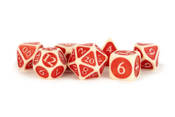Dice Metallic Dice Co: Poly 7 Set Acrylic w/Enamel