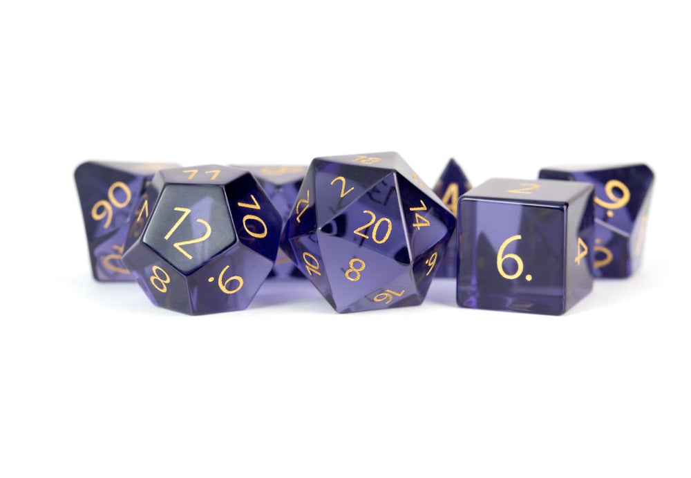 Dice Metallic Dice Co: Poly 7 Set Stone