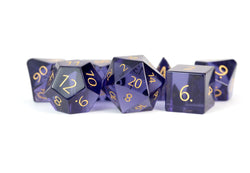 Dice Metallic Dice Co: Poly 7 Set Stone