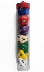 Dice Koplow: Poly 7 Set Jumbo Opaque Tube - Hook