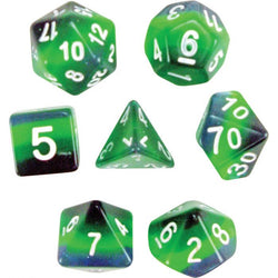 Dice Koplow: Poly 7 Set Layered Transparent