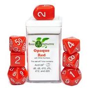 Dice Role 4 Initiative: Poly 7 Set Opaque w/ Arche'd 4