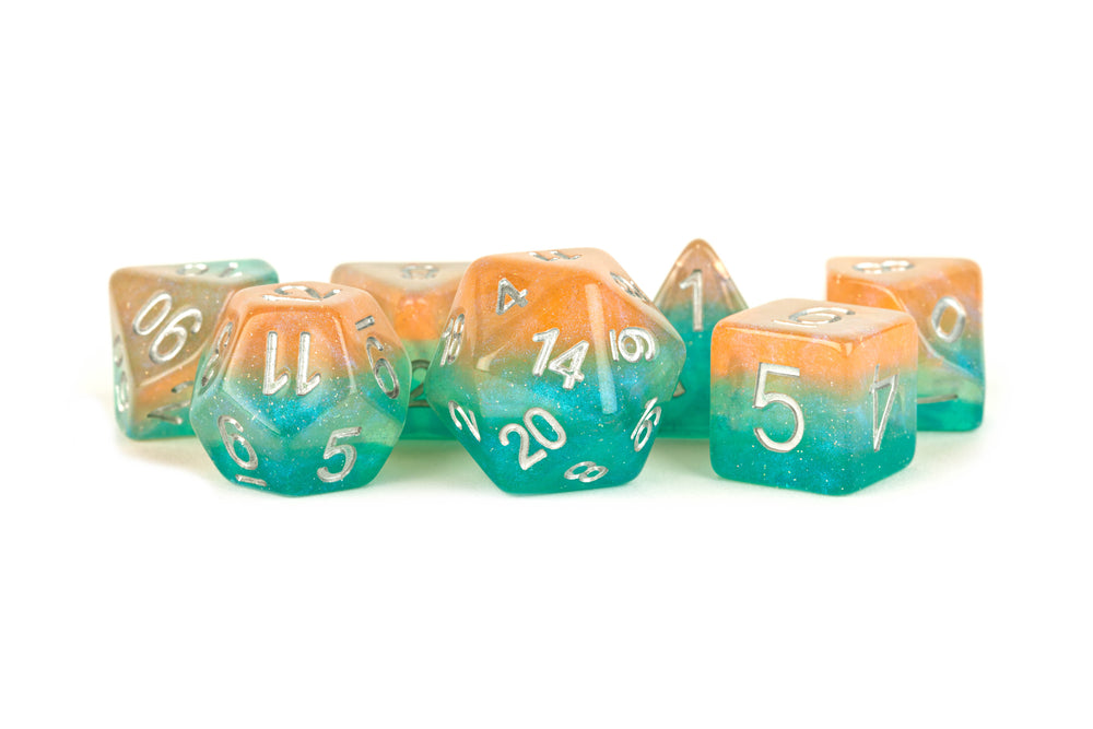 Dice Metallic Dice Co: Poly 7 Set Layered Stardust