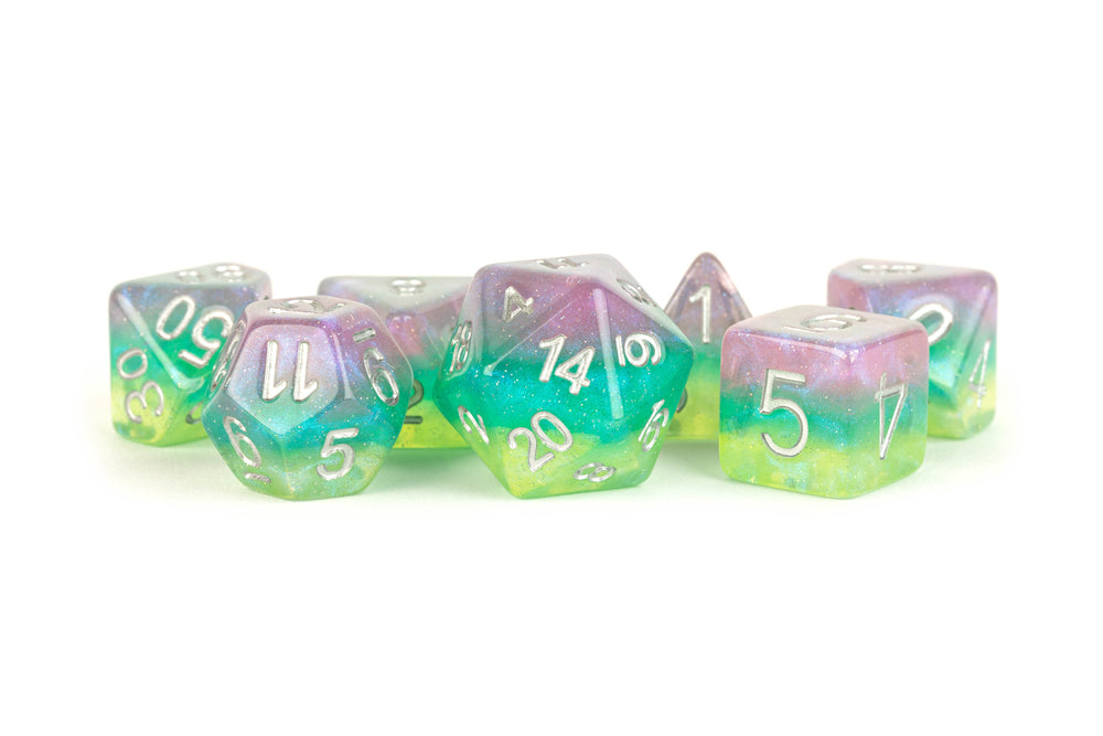 Dice Metallic Dice Co: Poly 7 Set Layered Stardust
