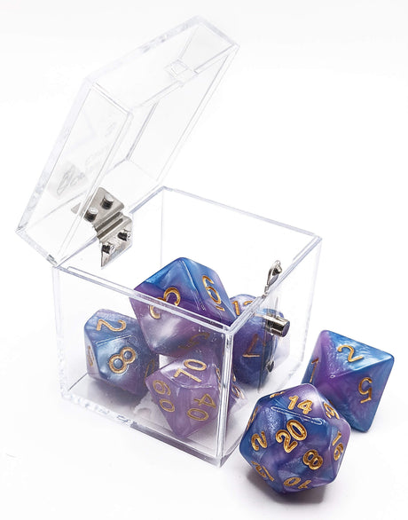 Dice Crystal Caste: Poly 7 set Duo/Twins