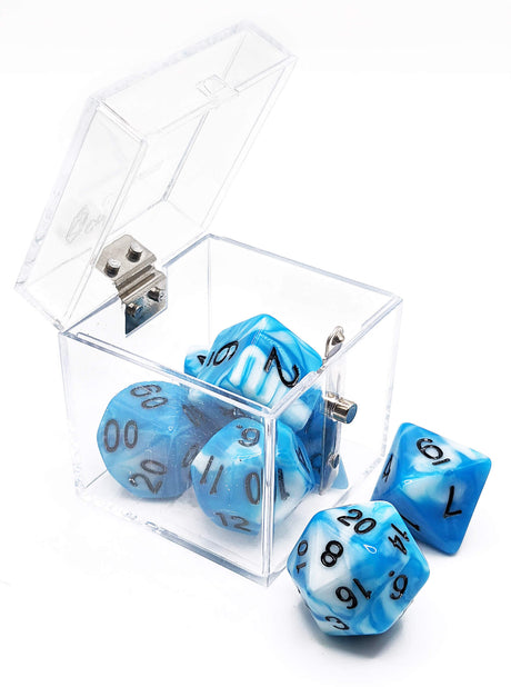 Dice Crystal Caste: Poly 7 set Duo/Twins
