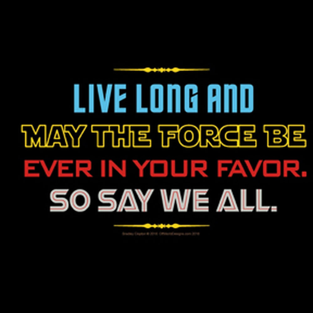 T-Shirt Offworld: Live Long So Say We All V-Neck Ladies Cut
