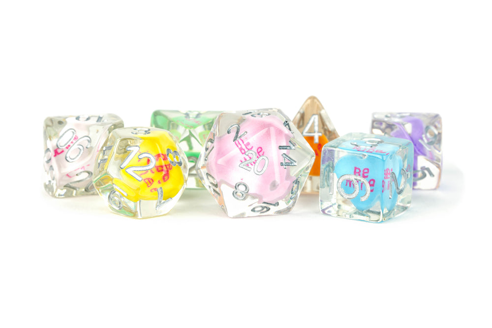 Dice Metallic Dice Co: Poly 7 Set Inclusions