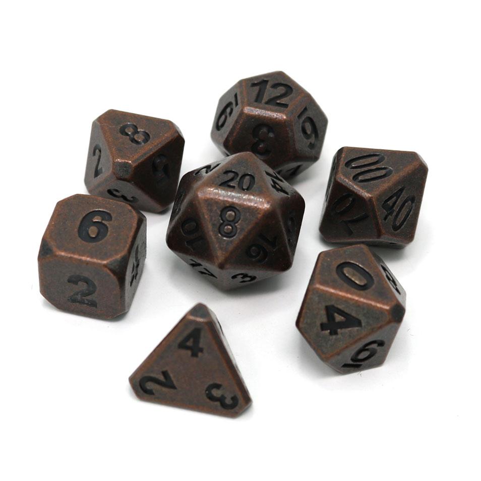 Dice DieHard Dice: Poly 7 Set Metal Ancient