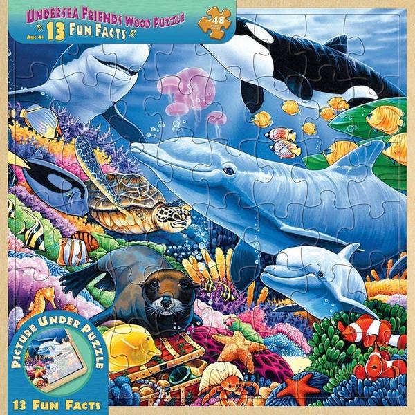 Puzzle Masterpieces:   48 piece Wood Undersea Friends