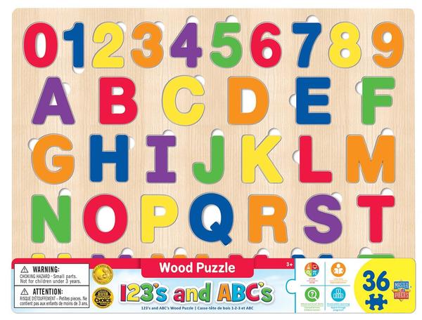 Puzzle Masterpieces:   36 Piece Wood eEducational – ABC123