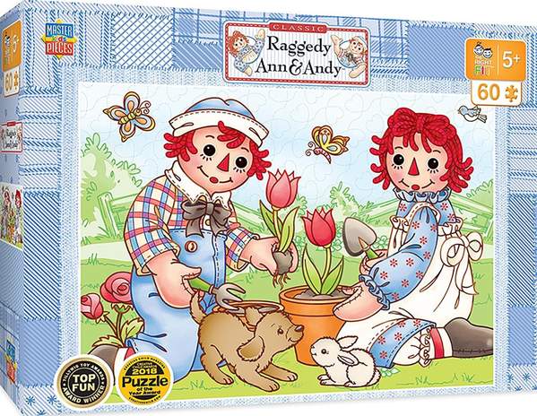 Puzzle Masterpieces:   60 Piece Raggedy Ann & Andy - Picnic Friends