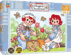 Puzzle Masterpieces:   60 Piece Raggedy Ann & Andy - Picnic Friends