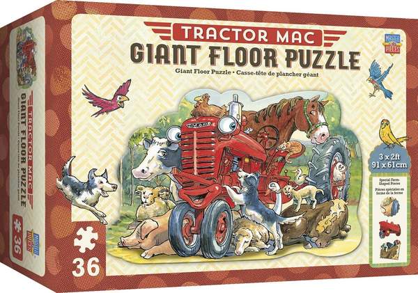 Puzzle Masterpieces:   36 Piece Shaped Floor Tractor Mac