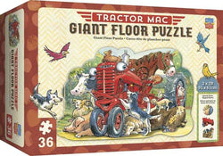 Puzzle Masterpieces:   36 Piece Shaped Floor Tractor Mac